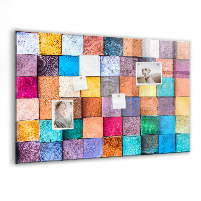 Magnet board Houten kubussen