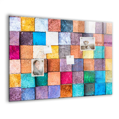 Magnet board Houten kubussen