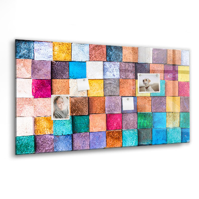 Magnet board Houten kubussen