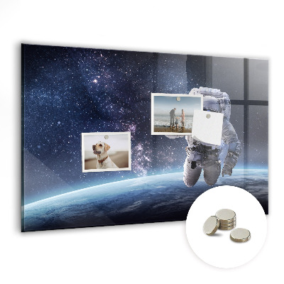 Magnetisch wandbord Astronaut