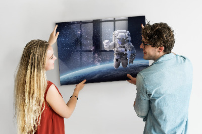 Magnetisch wandbord Astronaut