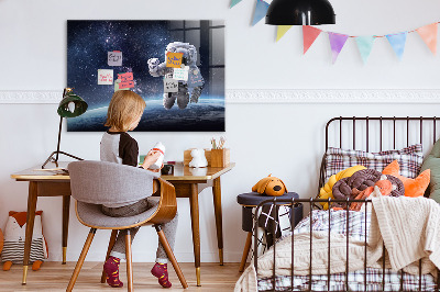 Magnetisch wandbord Astronaut