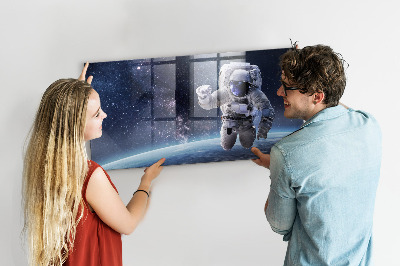 Magnetisch wandbord Astronaut