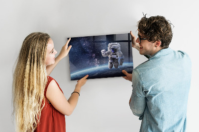 Magnetisch wandbord Astronaut