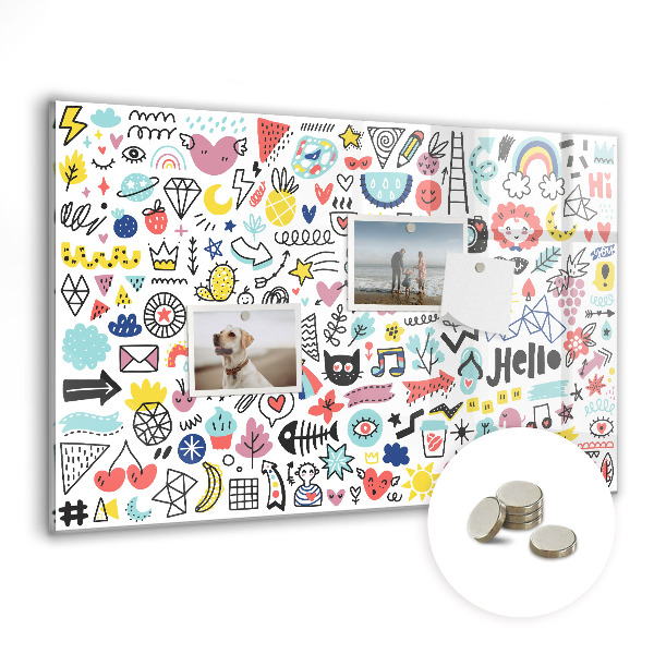 Magnet board Foto's schetsen