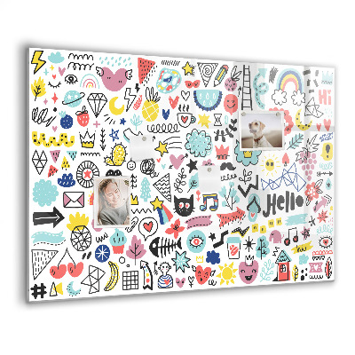 Magnet board Foto's schetsen