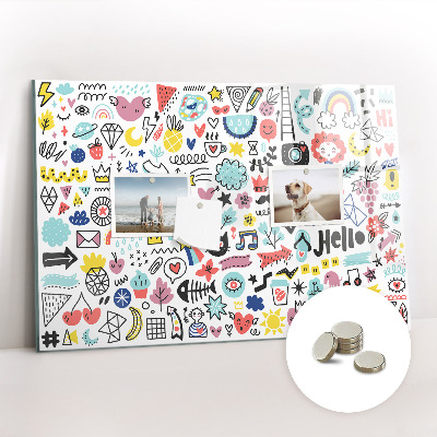 Magnet board Foto's schetsen