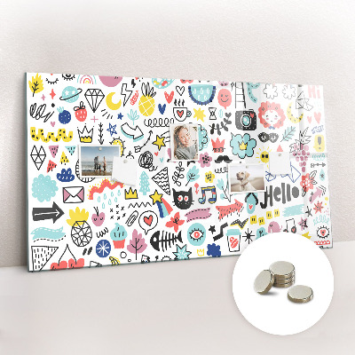 Magnet board Foto's schetsen