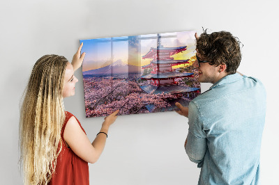 Magnetisch wandbord Japanse constructie