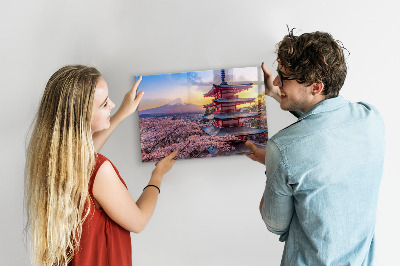 Magnetisch wandbord Japanse constructie