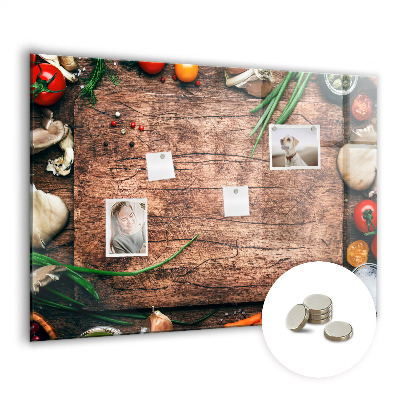 Magnetisch wandbord Kookplank
