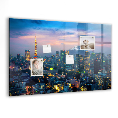 Magnet board Stad bij nacht