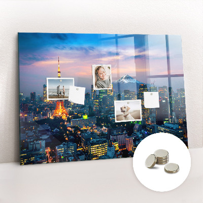 Magnet board Stad bij nacht