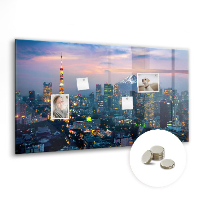 Magnet board Stad bij nacht
