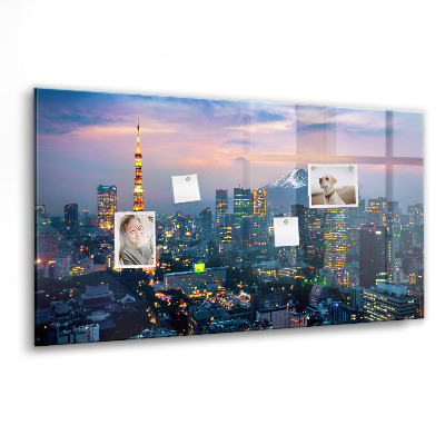 Magnet board Stad bij nacht
