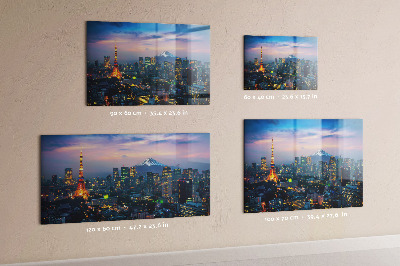 Magnet board Stad bij nacht