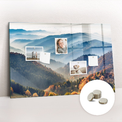 Memobord keuken Berglandschap