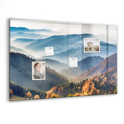 Memobord keuken Berglandschap