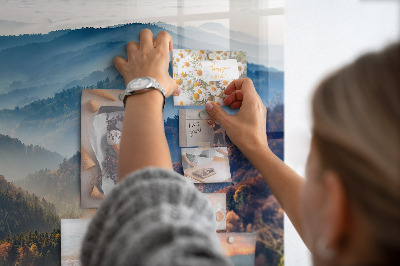 Memobord keuken Berglandschap