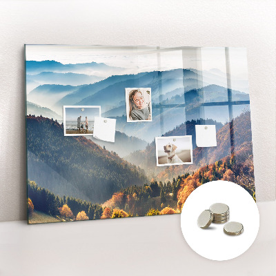 Memobord keuken Berglandschap