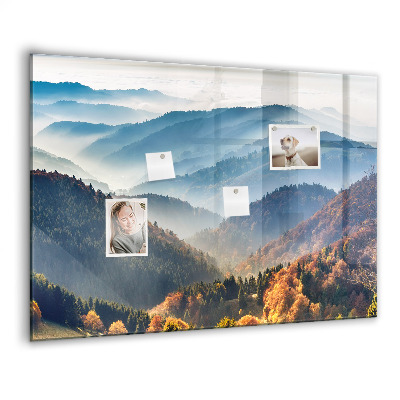 Memobord keuken Berglandschap