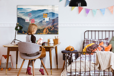 Memobord keuken Berglandschap