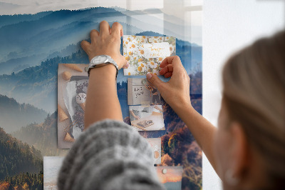 Memobord keuken Berglandschap