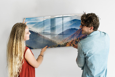 Memobord keuken Berglandschap