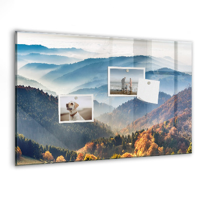 Memobord keuken Berglandschap