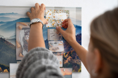 Memobord keuken Berglandschap