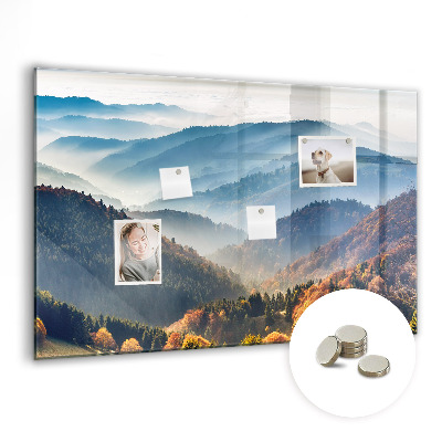 Memobord keuken Berglandschap