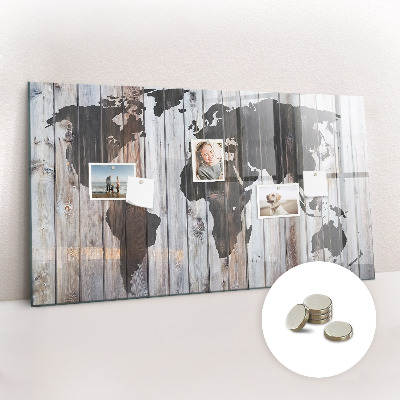 Memobord keuken De wereld op borden