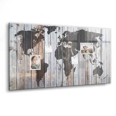 Memobord keuken De wereld op borden