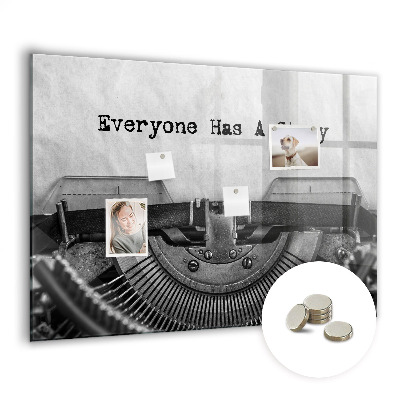 Magnet board Iedereen heeft een verhaal