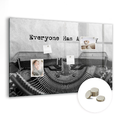 Magnet board Iedereen heeft een verhaal