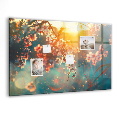 Magnet board Lentebloemen