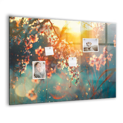 Magnet board Lentebloemen