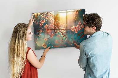 Magnet board Lentebloemen