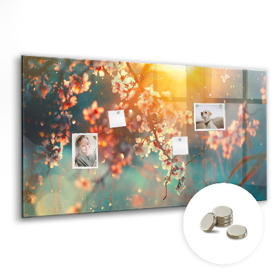 Magnet board Lentebloemen