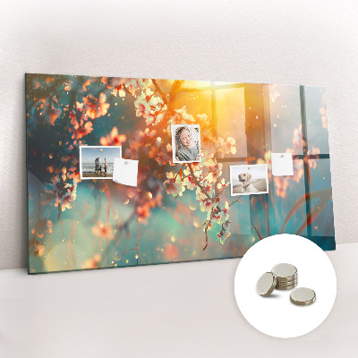 Magnet board Lentebloemen