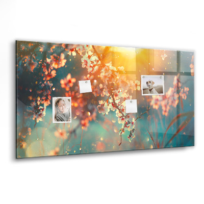 Magnet board Lentebloemen