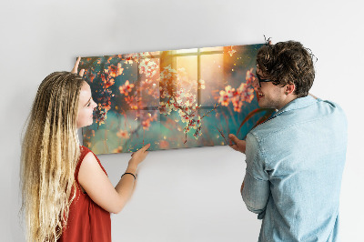 Magnet board Lentebloemen