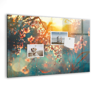 Magnet board Lentebloemen
