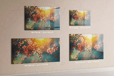 Magnet board Lentebloemen