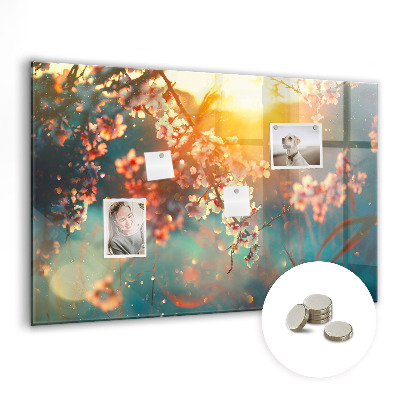 Magnet board Lentebloemen