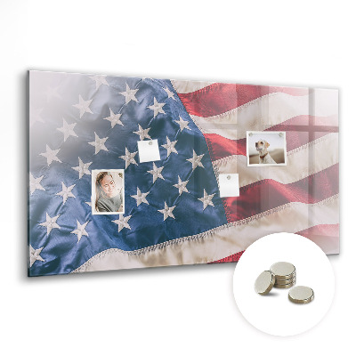 Magnetisch wandbord Amerikaanse vlag