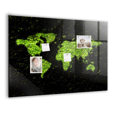 Magnet board Wereldkaart