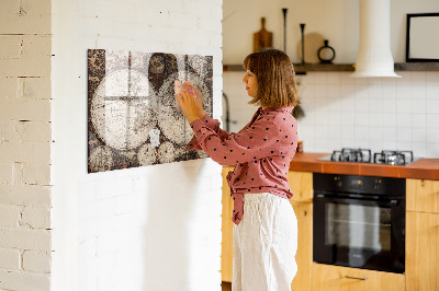 Magnetisch wandbord Oude wereldkaart