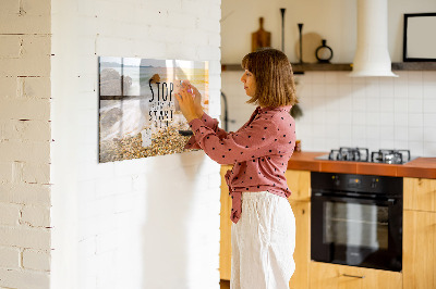 Memobord keuken Motiverende tekst