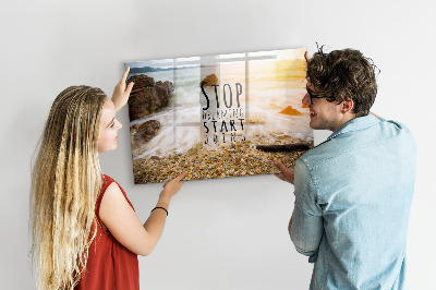 Memobord keuken Motiverende tekst